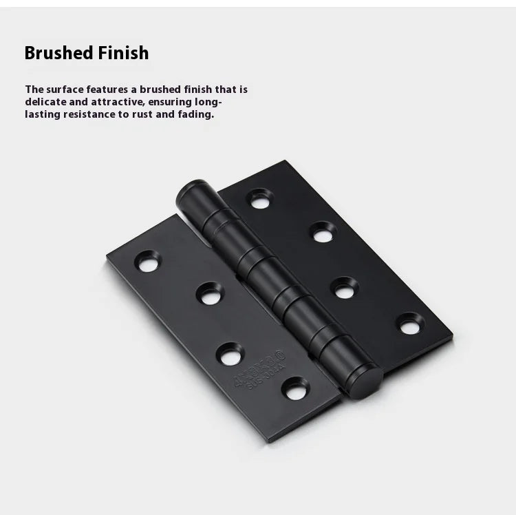 4/5 Inch Stainless Steel 304 Flat Open/Mother Hinge for Bedroom Wooden Door Silent Bearing Thickened Folding Hardware Lock