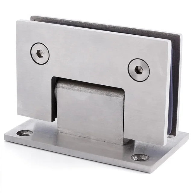 Modern Style Frameless Glass Shower Door Hinge Stainless Steel and Brass for Bathroom Stair Balcony DIY Installation
