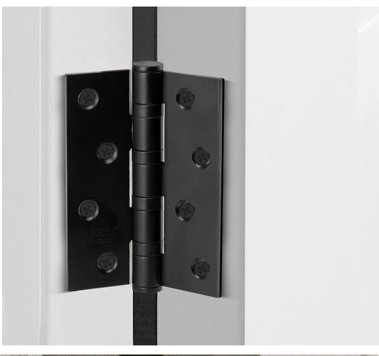 4/5 Inch Stainless Steel 304 Flat Open/Mother Hinge for Bedroom Wooden Door Silent Bearing Thickened Folding Hardware Lock